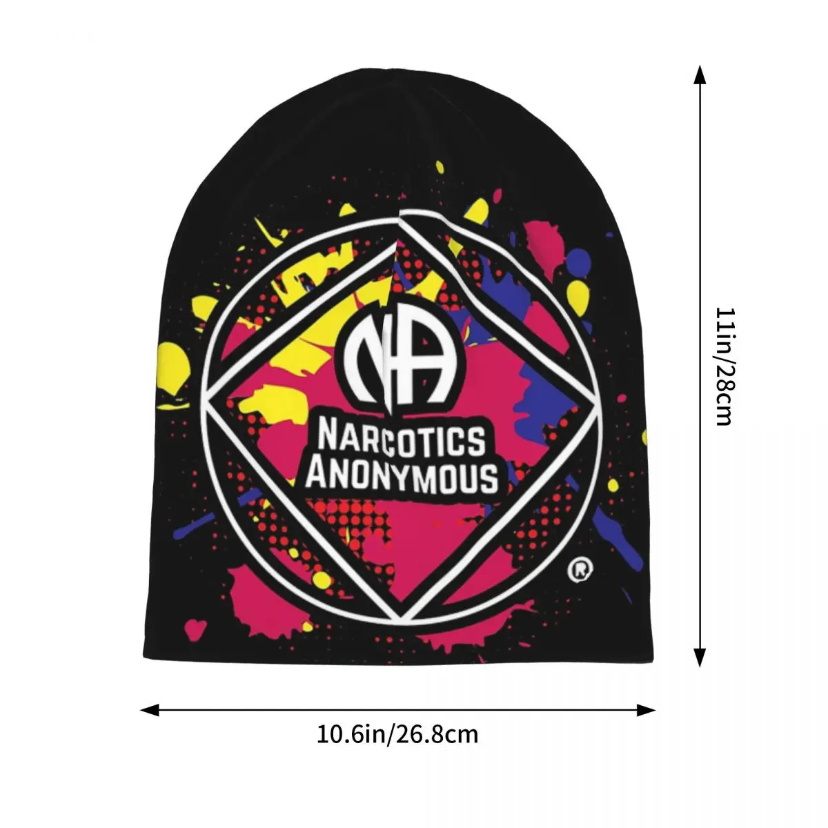 NA - 마약 익명자조연맹 남녀 성인 비니 모자 니트 보닛 모자 따뜻한 힙합 가을 겨울 야외 스컬리 모자