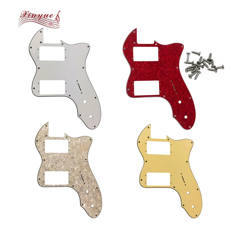 

Xinyue For 13 Holes Classic Series '72 Telecaster Tele Thinline Guitar Pickguard Scratch Plate With Wide Range Humbucker Pickups