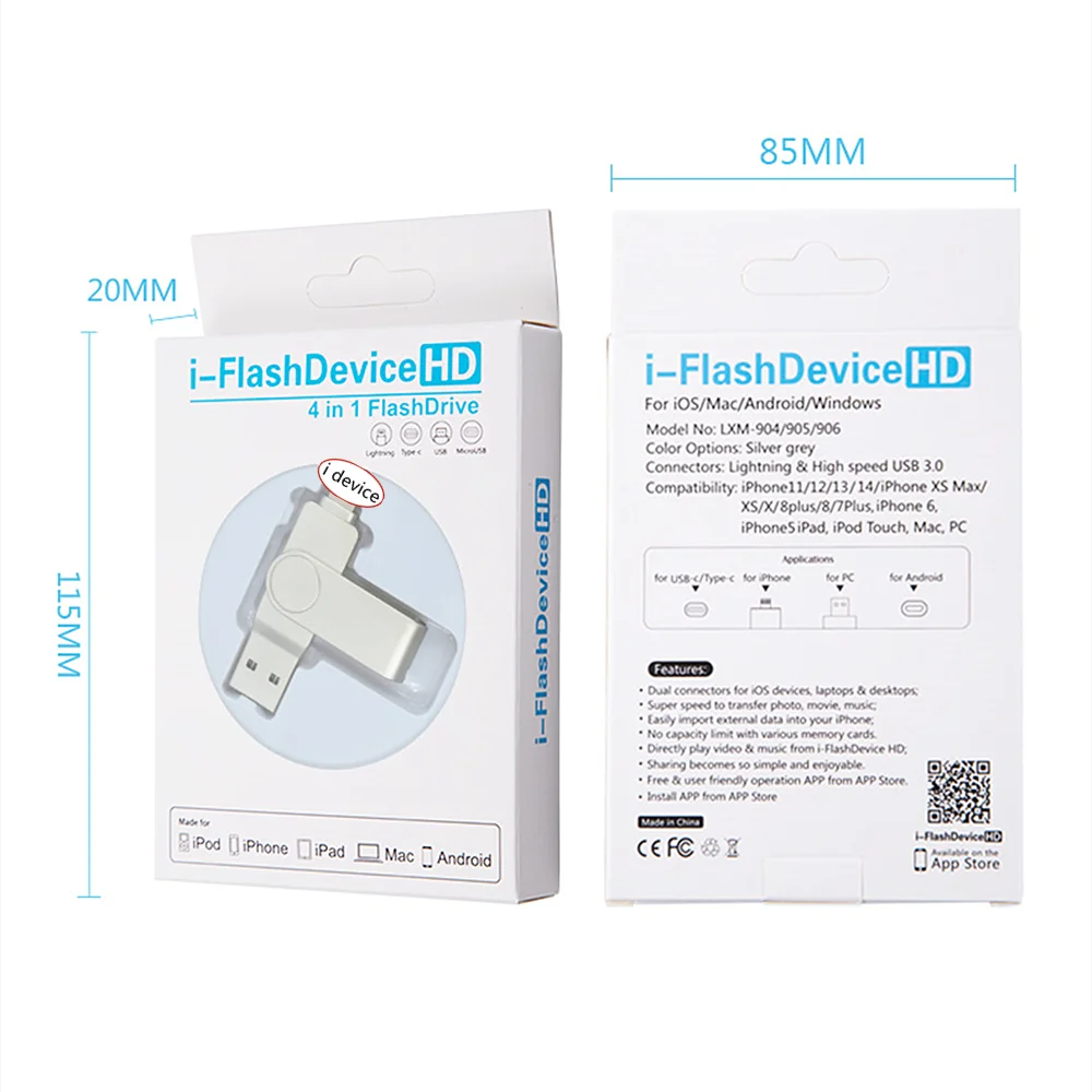 Clé USB pour iPhone, PC, Pad, 512 Go, 256 Go, 3.0, téléphone, mémoire, 2 To, 1 To, smar, formateur de stockage externe, clé USB, cadeau