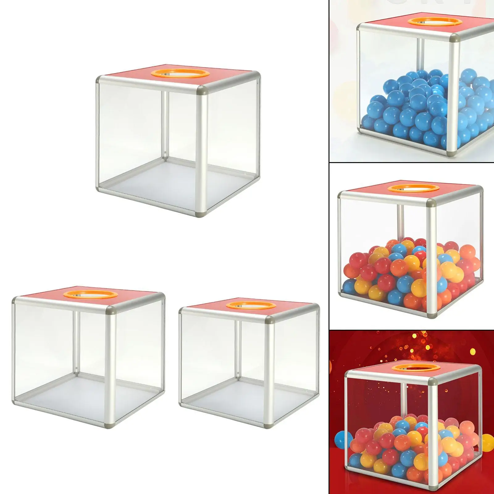 صندوق رسم صندوق جمع الصمامات، صندوق اقتراحات خفيف الوزن قابل لإعادة الاستخدام، تخزين التصويت #3