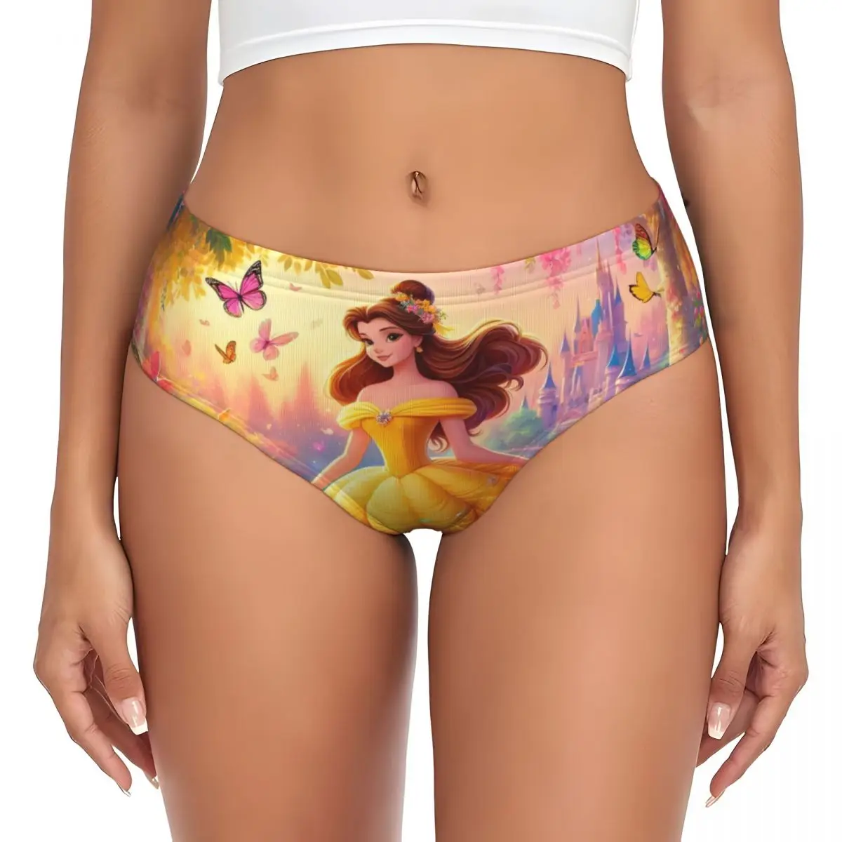 사용자 정의 여성의 아름다움과 야수 사랑 장미 간단한 팬티 여성 컴포트 속옷 팬티