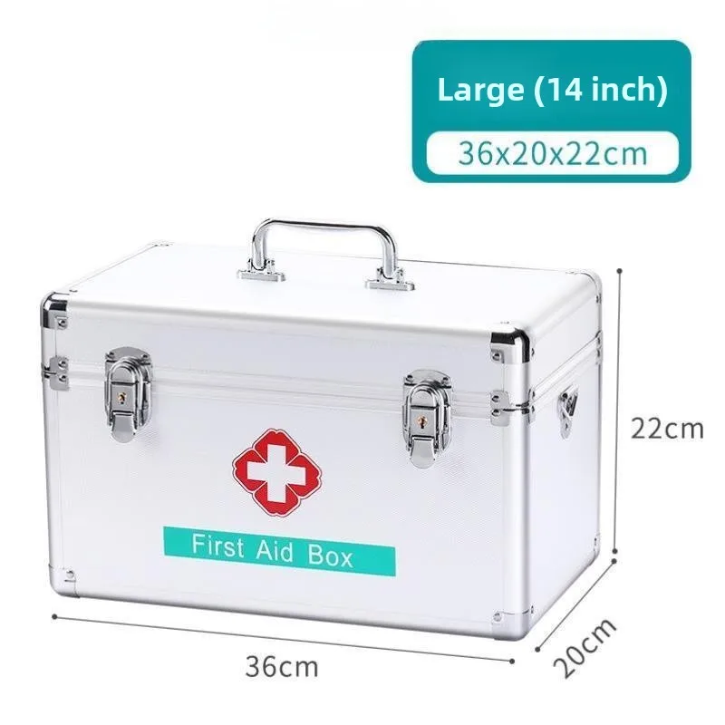 Large Capacity Medical Supply Storage Box Set Home First Aid Kit Commercial Medical Box Organizing Accessories Aluminum Alloy