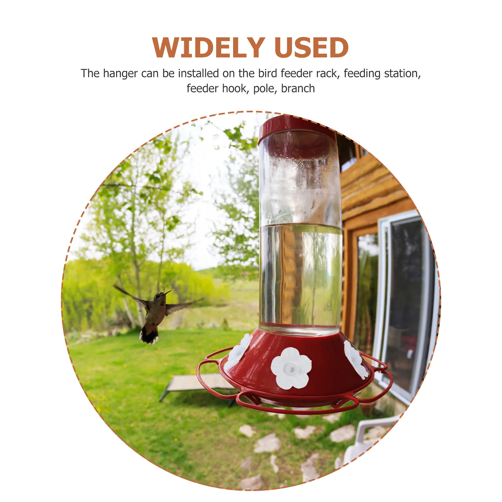 

Flower Shaped Bird Feeder Creative Decorative Plastic Outdoor Hanging Garden Feeders for Small Birds Pet Supplies