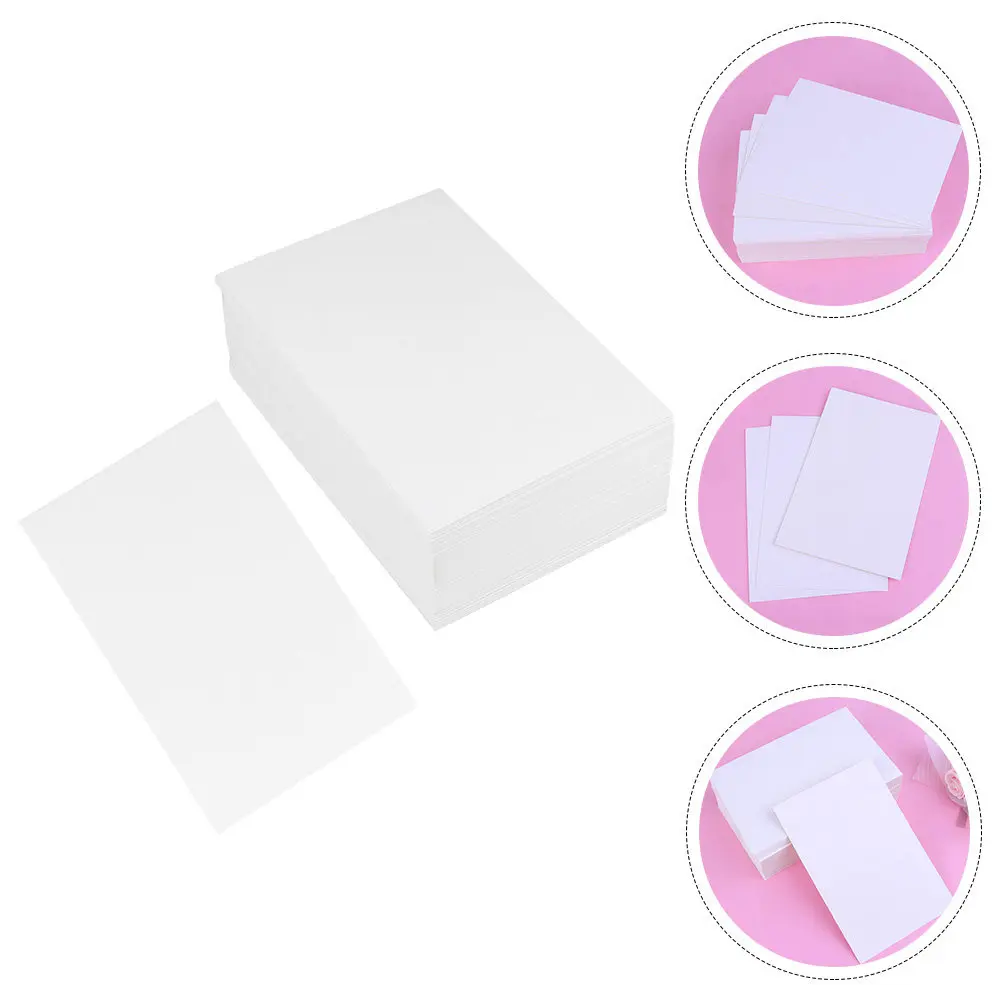 

200Pcs Eco Friendly Blank Kraft Postcards DIY Greeting Cards Blank Word Cards for Crafting Scrapbooking Personalized Gifts