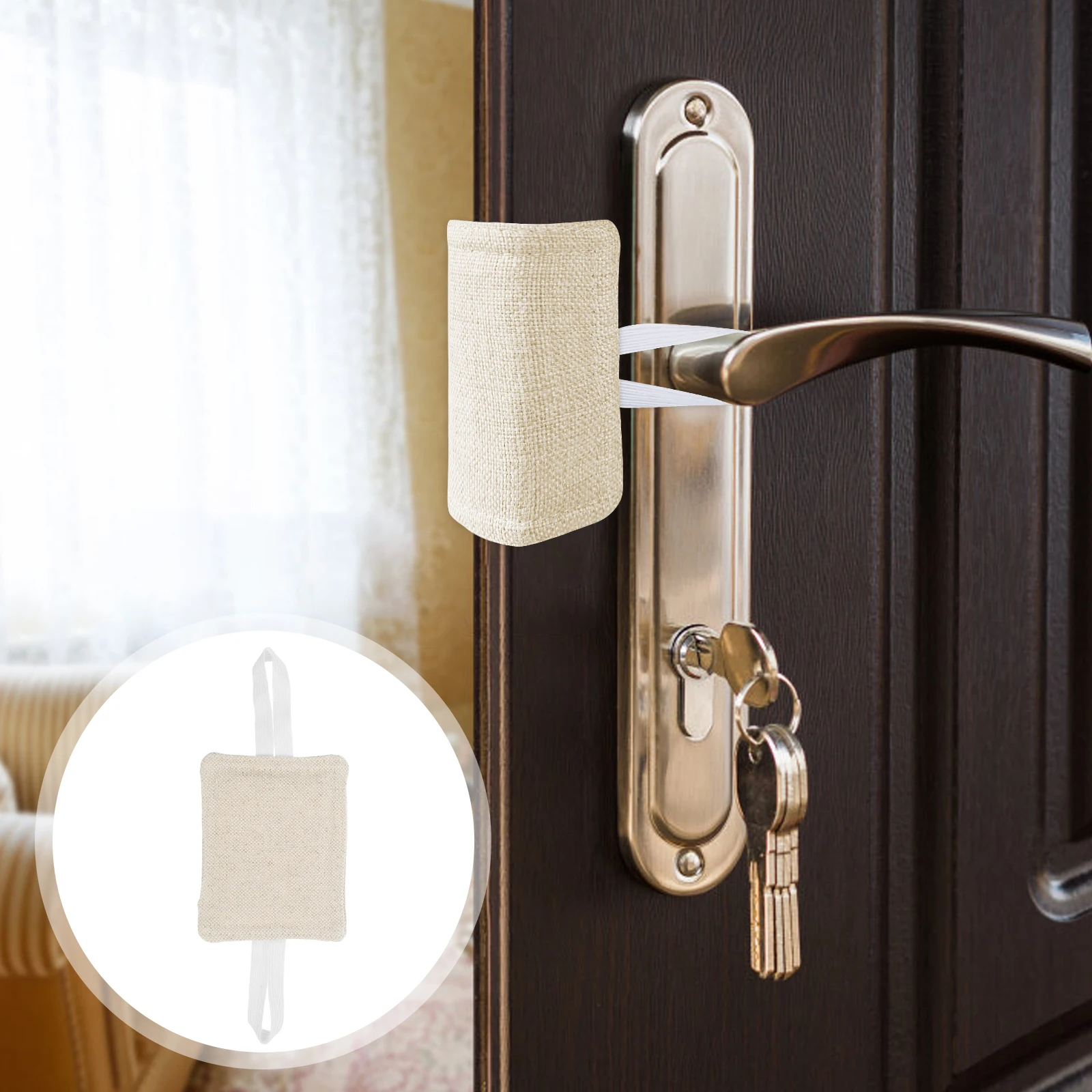 3pcs ประตู Mute Pad Silencers Slamming LATCH COVER เบาะ NOISE Blocker Baby Room เด็กวัยหัดเดินความปลอดภัยประตูไม้ประตู Storm