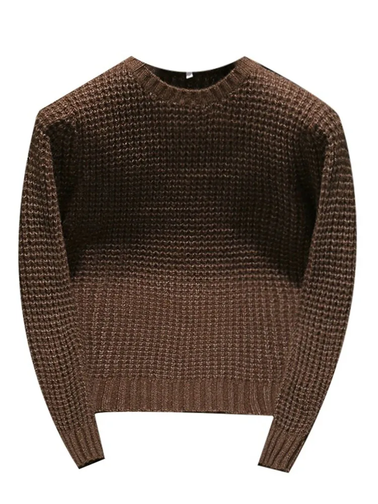 Autunno Inverno Nuovo originale manica lunga O-Collo Waffle maglione lavorato a maglia Cappotto pullover casual allentato giapponese moda uomo