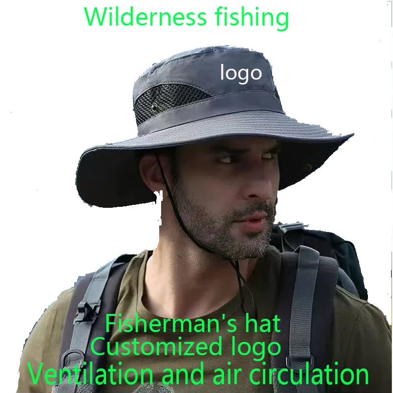 Wholesale Custom Solid-Color Quick-Drying Fisherman Hats, Embroidered Fisherman Hats, Digital Printed Fisherman Hats, Custom Log