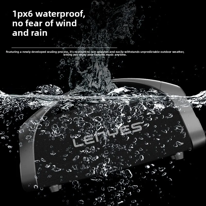 Lenyes Cold Wild Lion App Wireless for Bluetooth Speaker High Quality Bass Waterproof Portable Outdoor RGB LED 12000mAh S873