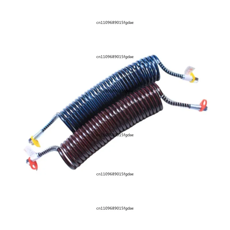 -40℃ Extreme Cold Resistant Spiral Air Brake Hose, Coiled Spring Tube for Semi-Trailer Truck Connection