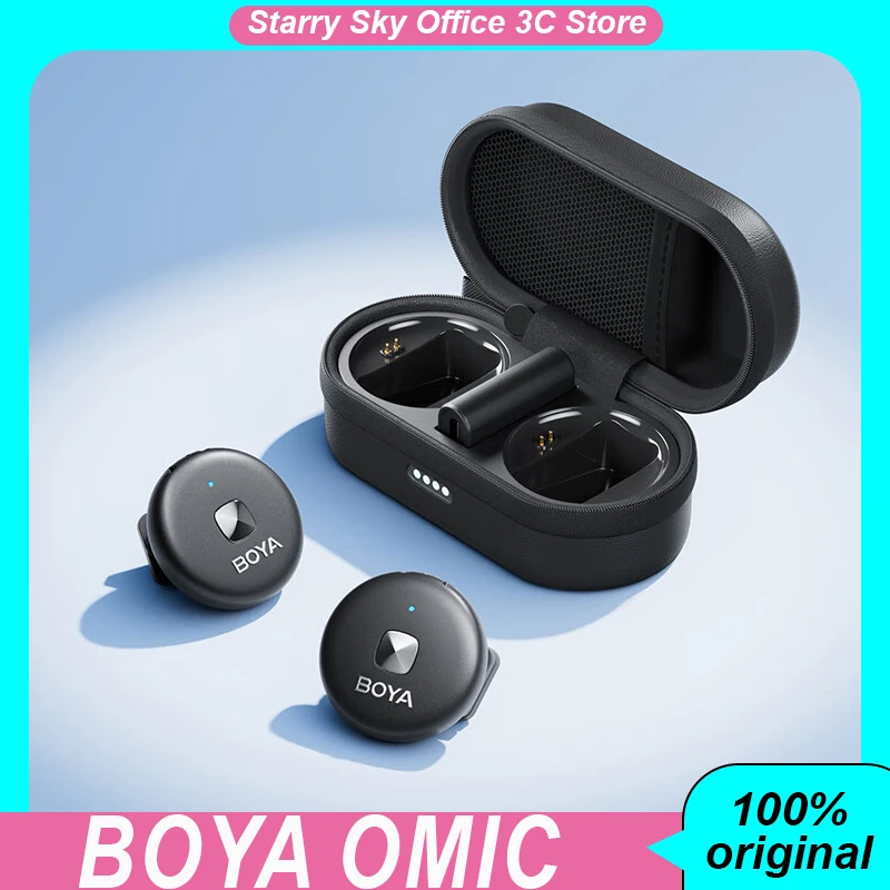 BOYA Omic Wireless Lavalier Microphone Lightweight And Long Range For Live Recording Interview Vlog Customized Microphone