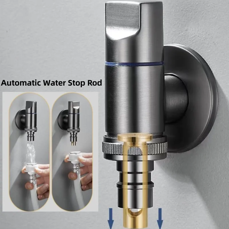 Roller Washing Machine Faucet Automatic Water Stop Device Special Buckle Type Water Nozzle Joint 4/6 Points Universal Caliber