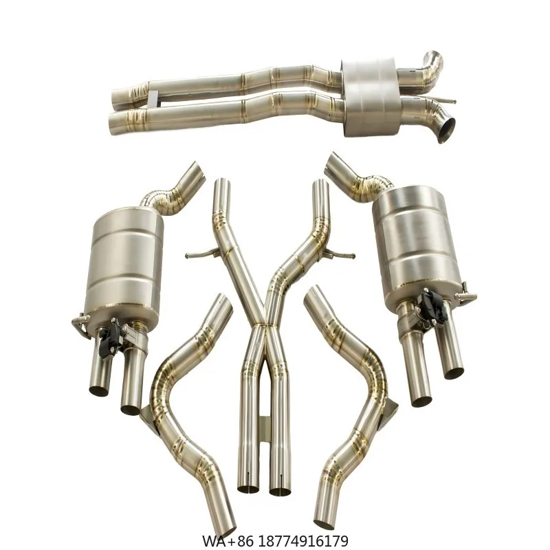 

For 971 GTS/Turbo Exhaust Pipe With Titanium Alloy Muffler Valvetronic Exhaust With Black Tips