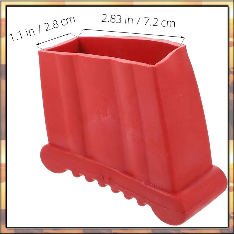 AS59 4Pcs Non-Slip Folding Ladder Feet Mat, Rubber Stair Foot Pads & Covers, Anti-Skid Ladder Leg Cushion Bumper