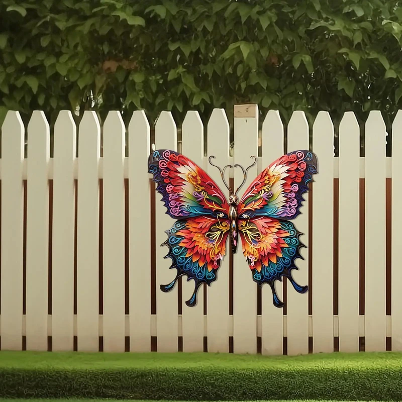 

Железная бабочка, настенные художественные поделки, современный реквизит для вечеринок, акцентное подвесное украшение для фермерского дома, патио, в помещении, на открытом воздухе, галерея, двор