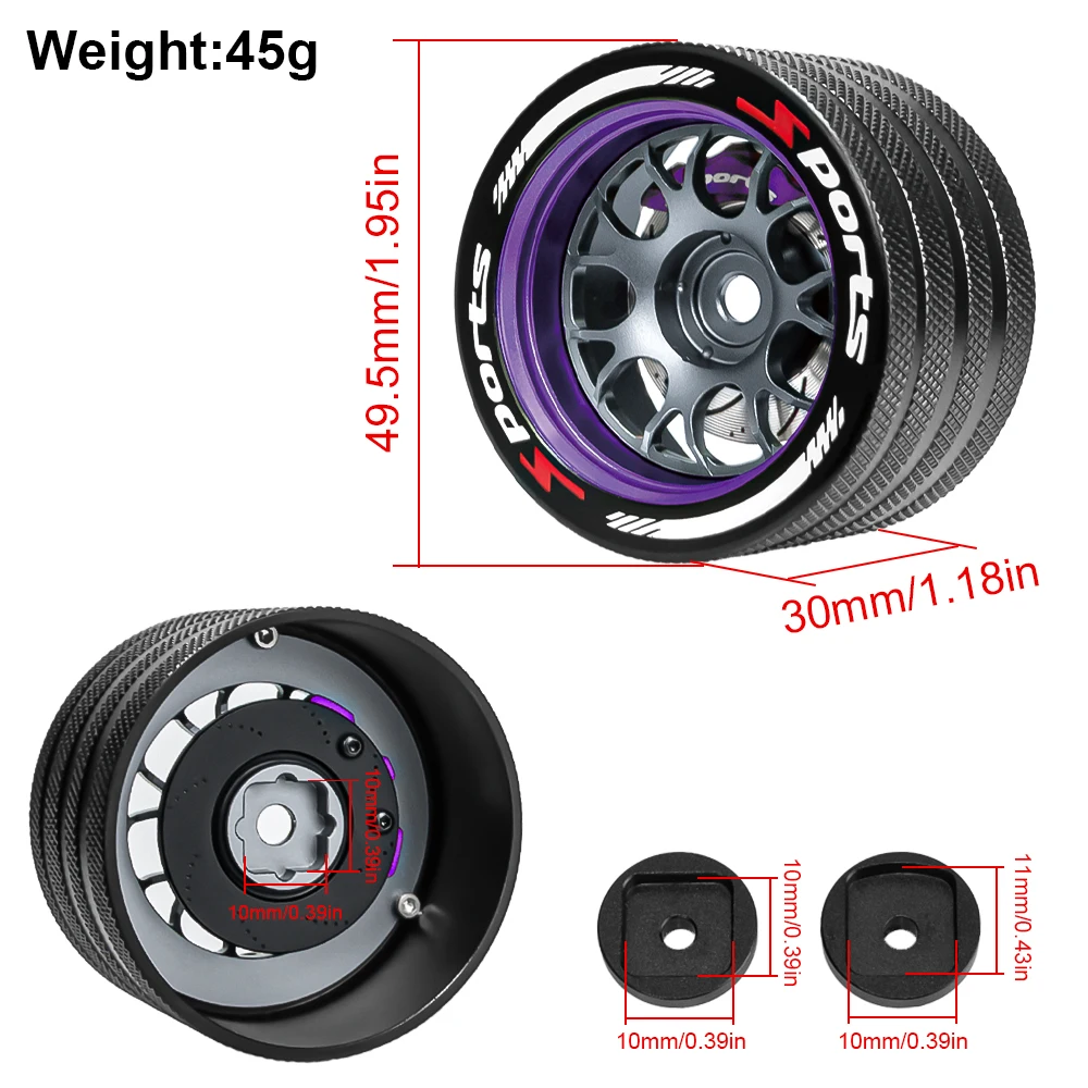 RC Remote Control Handwheel Aluminum Hand wheel for Flysky Noble NB4/SANWA MT4 MT5 M12 M17/FUTABA 4PX 7PX 10PX/WFLY X9