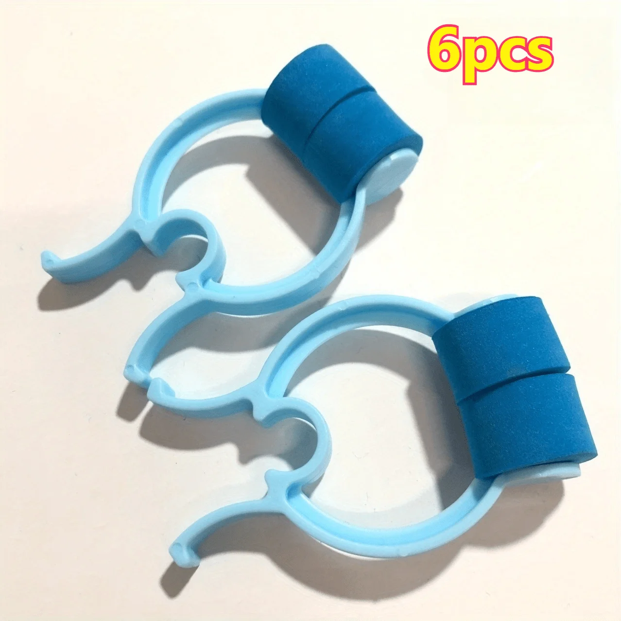 6pcs Foam Nose Clips, Breathing Training Nose Clips, Lung Function Test Nose Clips, Disposable Nose Clips