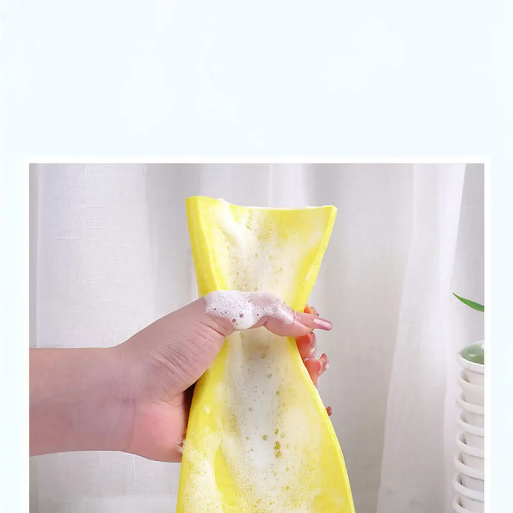 Kitchen Cleaning Cloths Wood Pulp Fiber Dishwashing Rag Highly Absorbent Soft Scrubber For Tableware Pots Pan Surface
