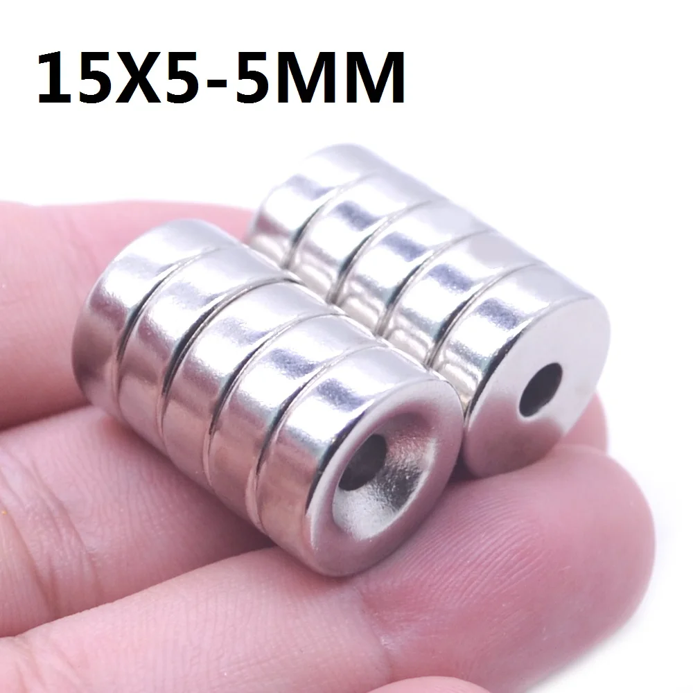 1-5000Pcs 15x5-5 MM Neodymium Magnet 15mm x 5mm - 5mm N35 NdFeB Round Super Powerful Strong Permanent Magnetic imanes NEW MAGNET