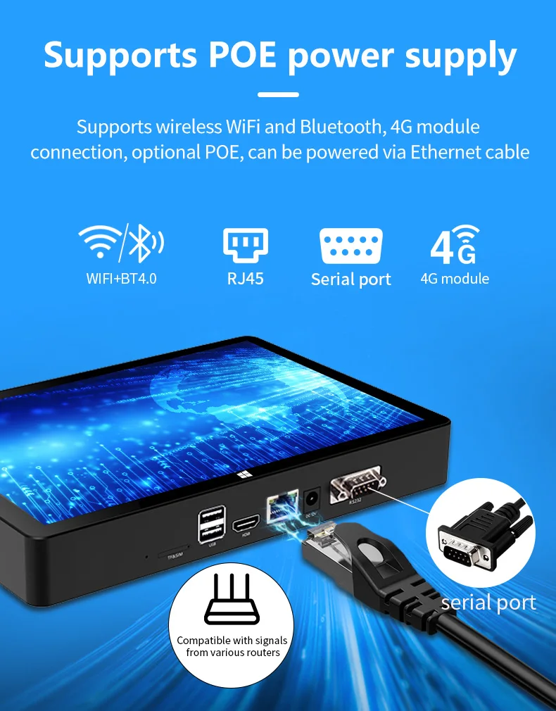 ใหม่ Pipo 4G H10F MINI PC 10.1 นิ้ว 1920*1200 HD Win11 Win10 OS 16G RAM 128G ROM Intel N100 แท็บเล็ต PC BT WIFI RS232 4 * USB 3.0 POE
