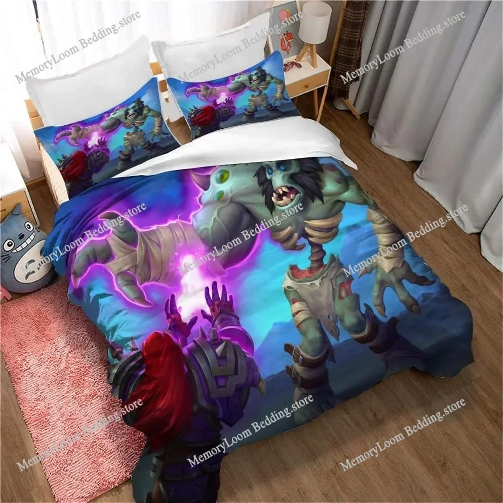 Game Hearthstone Heroes of Warcraft Duvet Cover 3D Exquisite Print Bedding Set Comforter Bed Youth Home Decor Girls Boys Gift