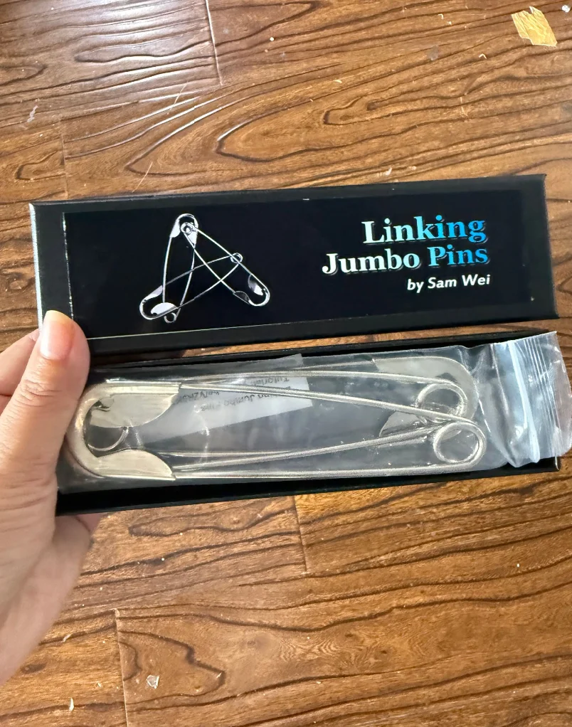 Sam Wei Classic Linking Jumbo Pins : Accessoires de Magie de Scène, Illusions, Tours de Magie Professionnels, Gimmicks Amusants