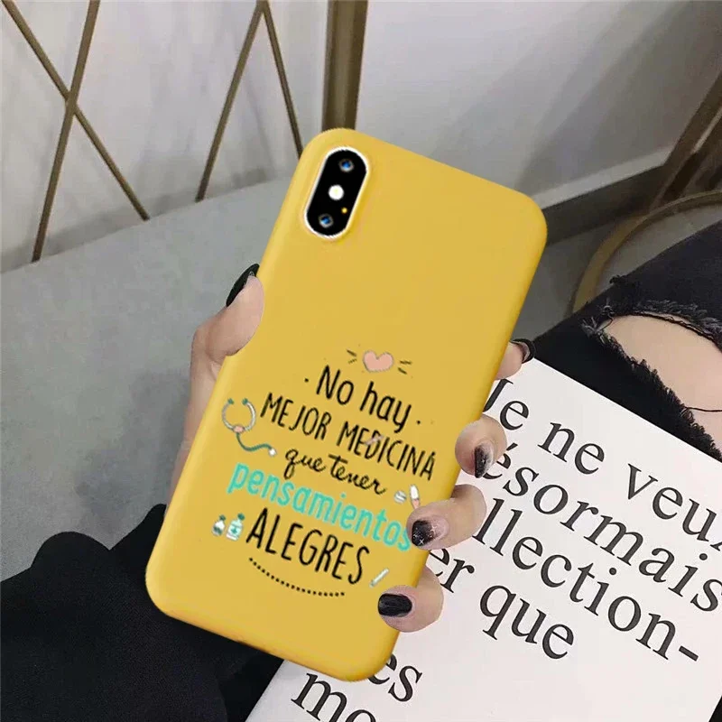 Cartoon Medicine Doctor Nurse Phone Cases for Iphone 11 13 14 15 Pro XS MAX XR X 7 12 8 Plus SE2 Candy Soft Silicone Cover Funda