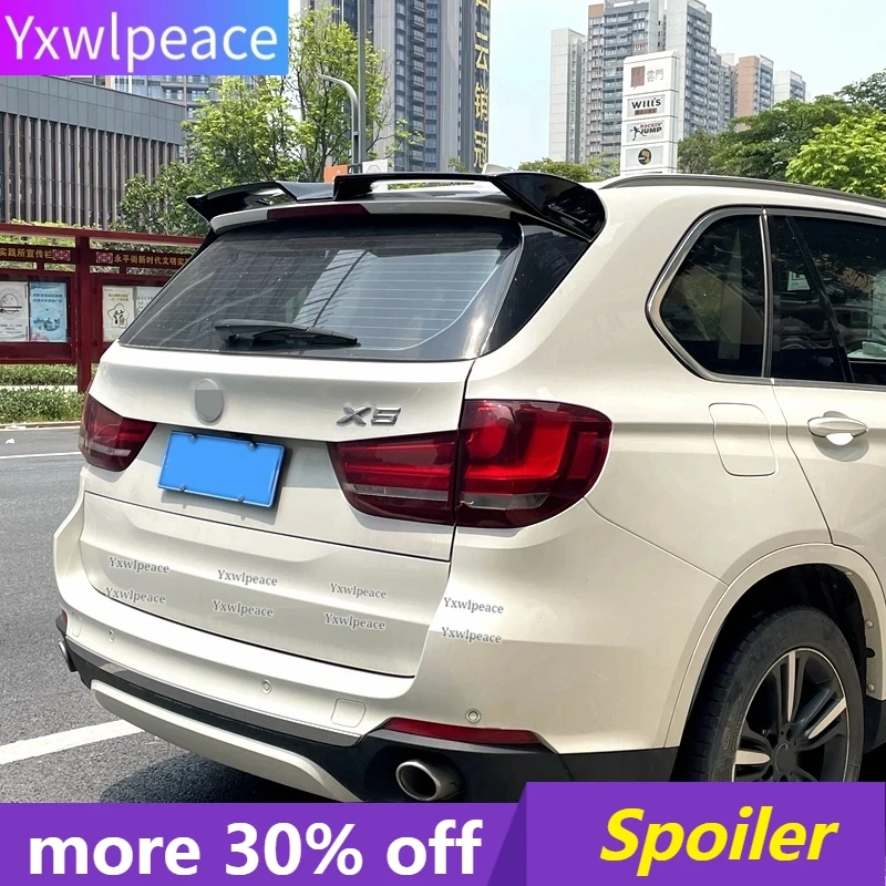 

For BMW X5 F15 Spoiler 2014 2015 2016 2017 2018 ABS Plastic Unpainted Color Rear Roof Spoiler Trunk Wing Body Kit Accessories