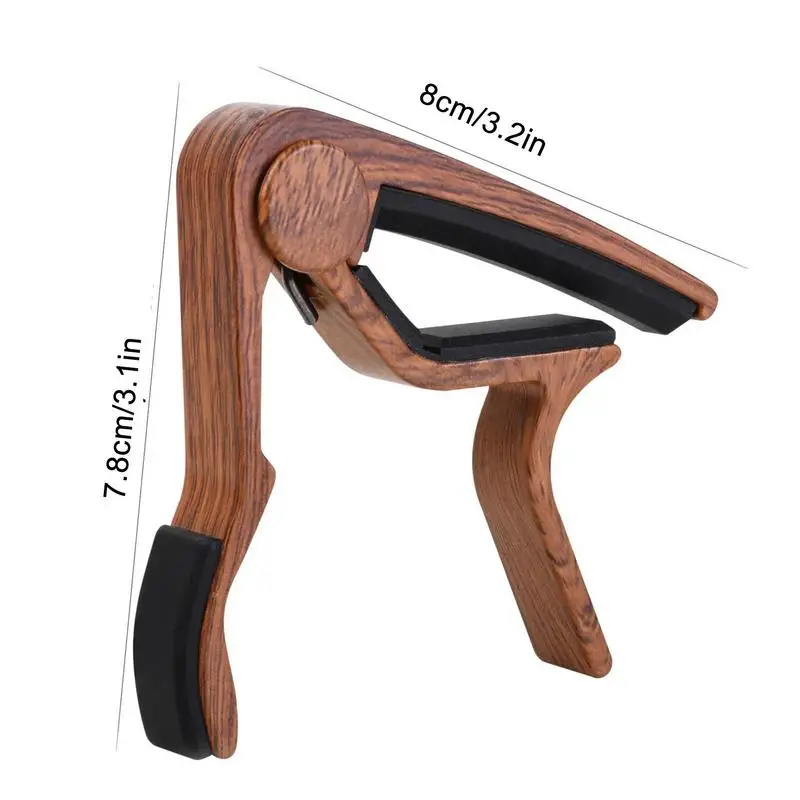 2pcs Guitar Capo For Acoustic Aluminum Alloy Kapo Guitar Accessories With 5 Picks For Bass Acoustic Electric Guitars