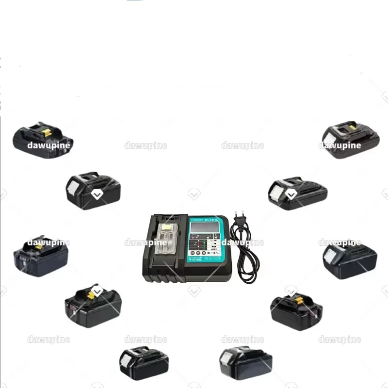 

DC18RC Smart fast Charger with LCD Screen For Makita 14.4V 18V BL1830 Bl1430 DC18RF BL1815 BL1415 DC18RD DC18RE Series
