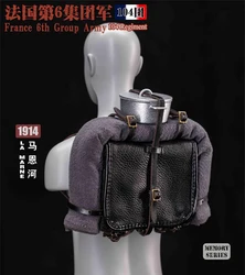1/6 QORANGE QOTOYS QOM-1028 Soldier France 6th Group Army 104 Regiment La Marne 1914 Large Luggage Lunch Box Toys Model 12
