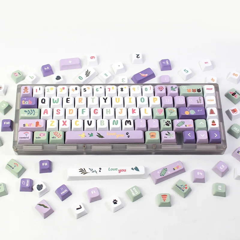 Midsummer Night'S Dream Keycap Xda Height 124 Keys Anime Peripheral Keyboard Decoration Collection Holiday Gifts Birthday Gifts