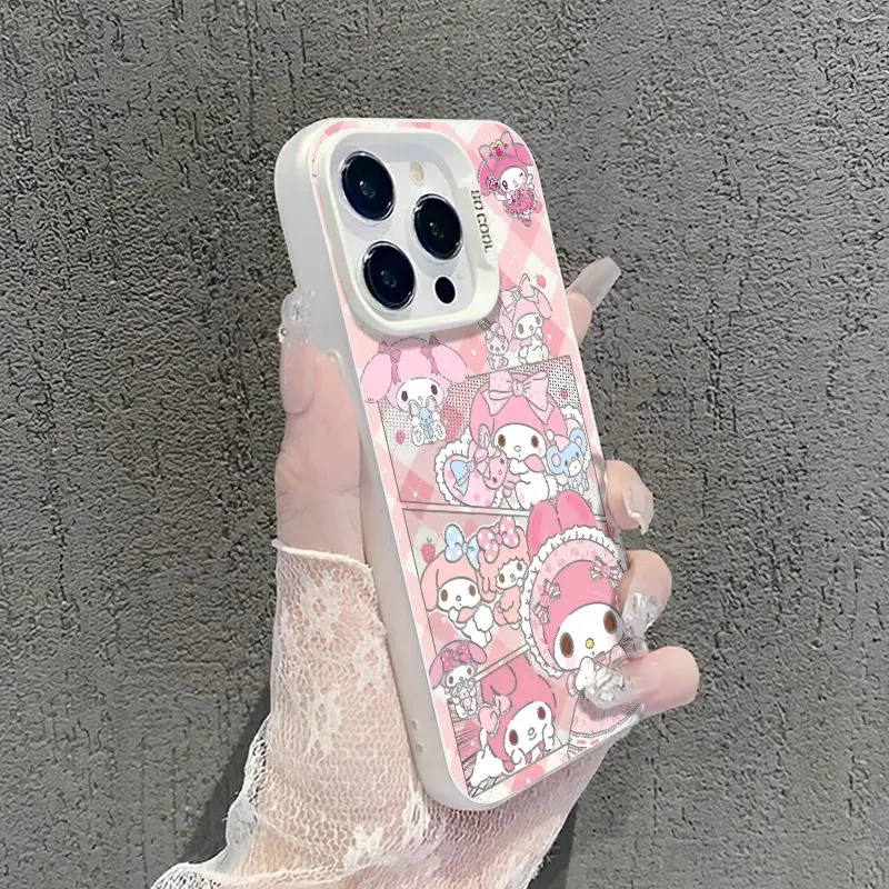 Disney Melody and Pacha Dog Pendant Phone Case For iPhone 16 15 14 13 12 11 Pro Max XR XS X 12 13 Mini 7 8 Plus Y2K Gift Cover