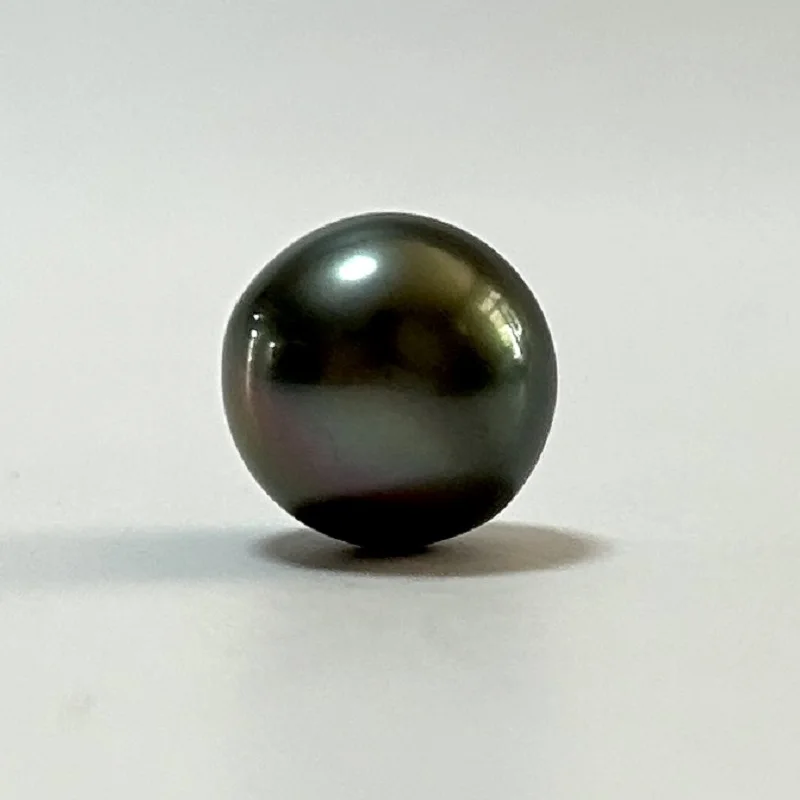 Natural 11-12mm Real Tahitian Loose Pearls Fine Seawater Black Beads Fashion Wedding Party DIY Jewelry Gifts for Women No Hole