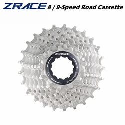ZRACE Bicycle Cassette 8-Speed / 9-Speed Road bike freewheel 11-25T / 28T / 32T / 34T / 36T，8s 9s Cassette