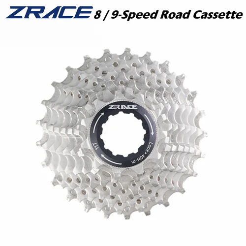 Cassette de bicicleta ZRACE, rueda libre para bicicleta de carretera de 8 velocidades/9 velocidades, 11-25T / 28T / 32T / 34T / 36T, Cassette 8s 9s
