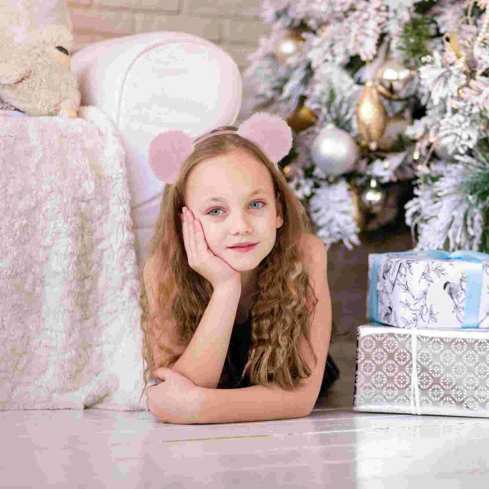 Bandeau en fourrure oreilles de chat rouge moelleux, bandes de cheveux de fête de carnaval, accessoires de Cosplay, cadeau d'anniversaire et de vacances