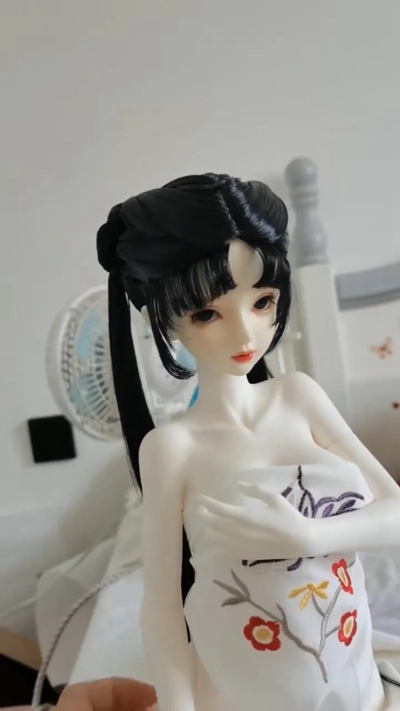 Blyth 1/6 1/4 1/3 BJD Wig Ancient Costume Hanfu Doll Accessories Fairy Hair Retro Wigs For BJD/SD YOSD MSD SD13 Girl Uncle C2032