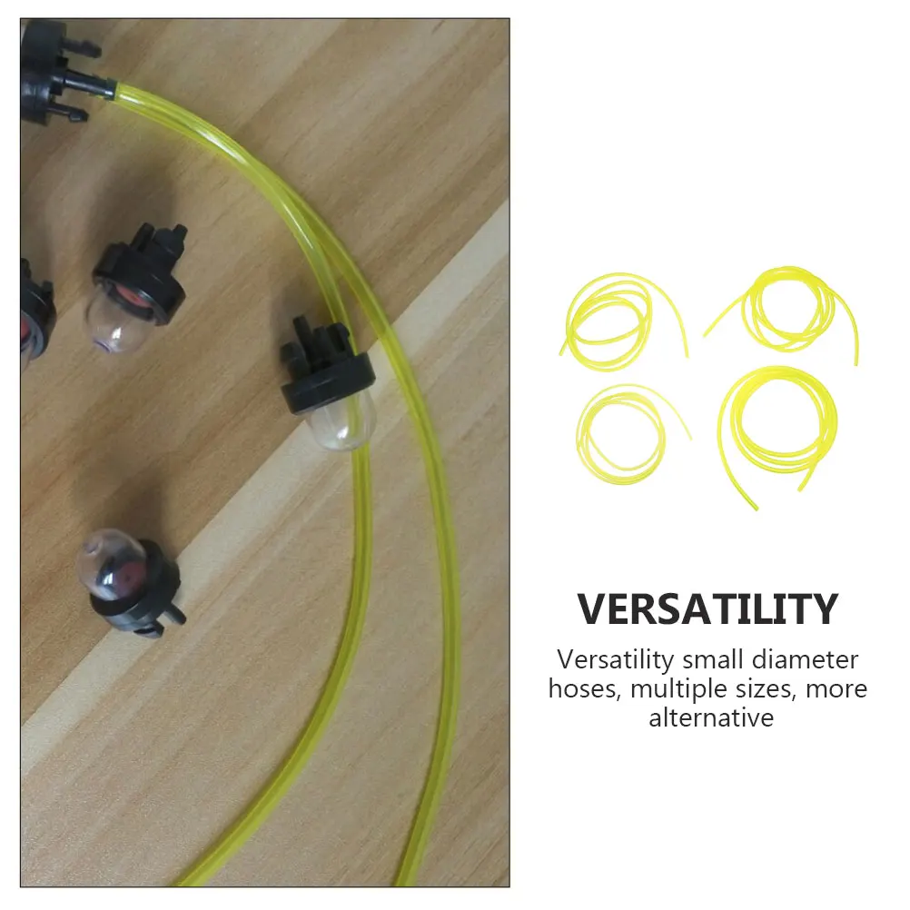 

4 Pcs Resistant Pipe Petrol Line Hose Tubes Rubber Petrol Pipe Durable Small Engine Transport Hoses
