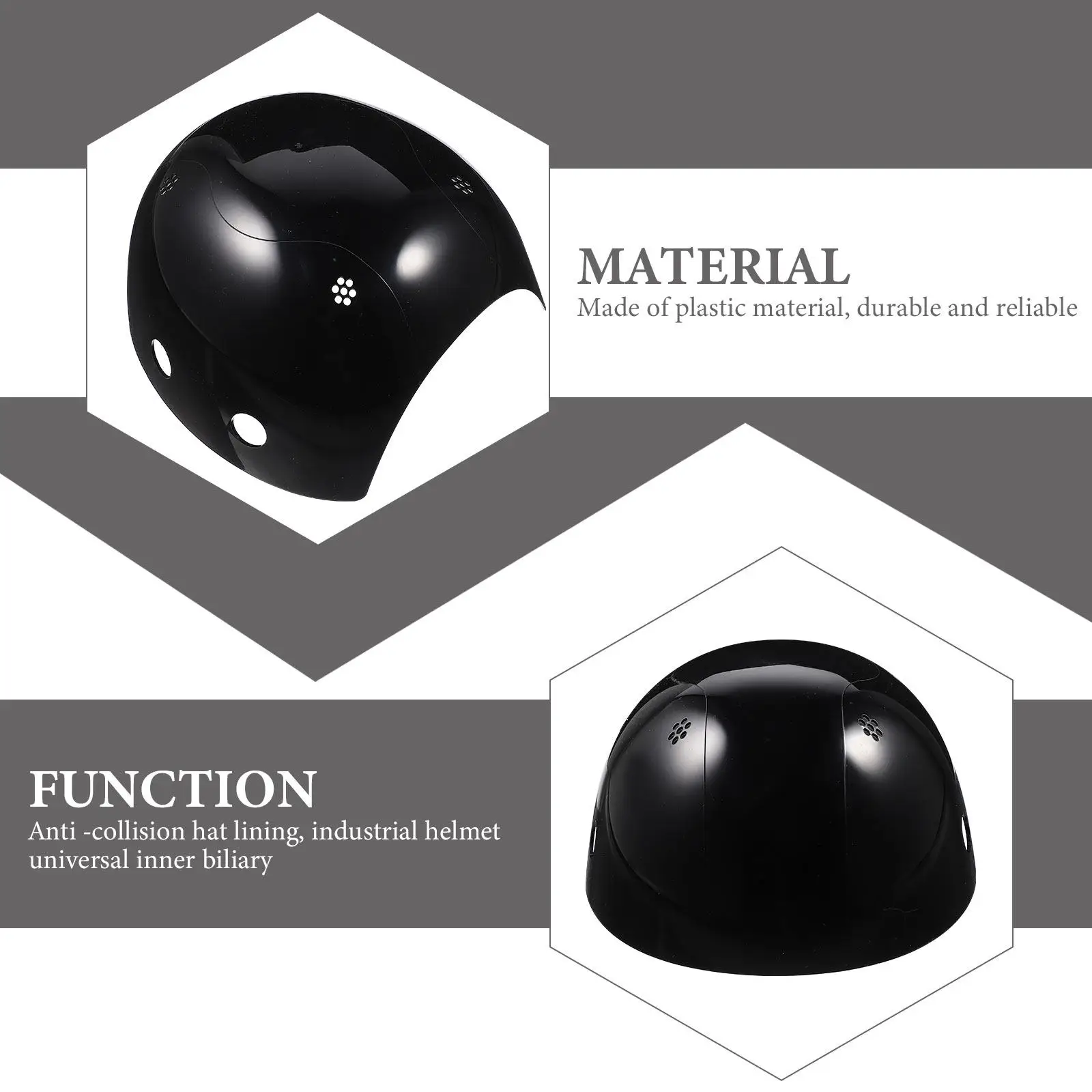 

Bump Cap Liner Safety Baseball Hat Insert Breathable Lightweight Durable Plastic Ventilation Comfort Fit Hard Hat