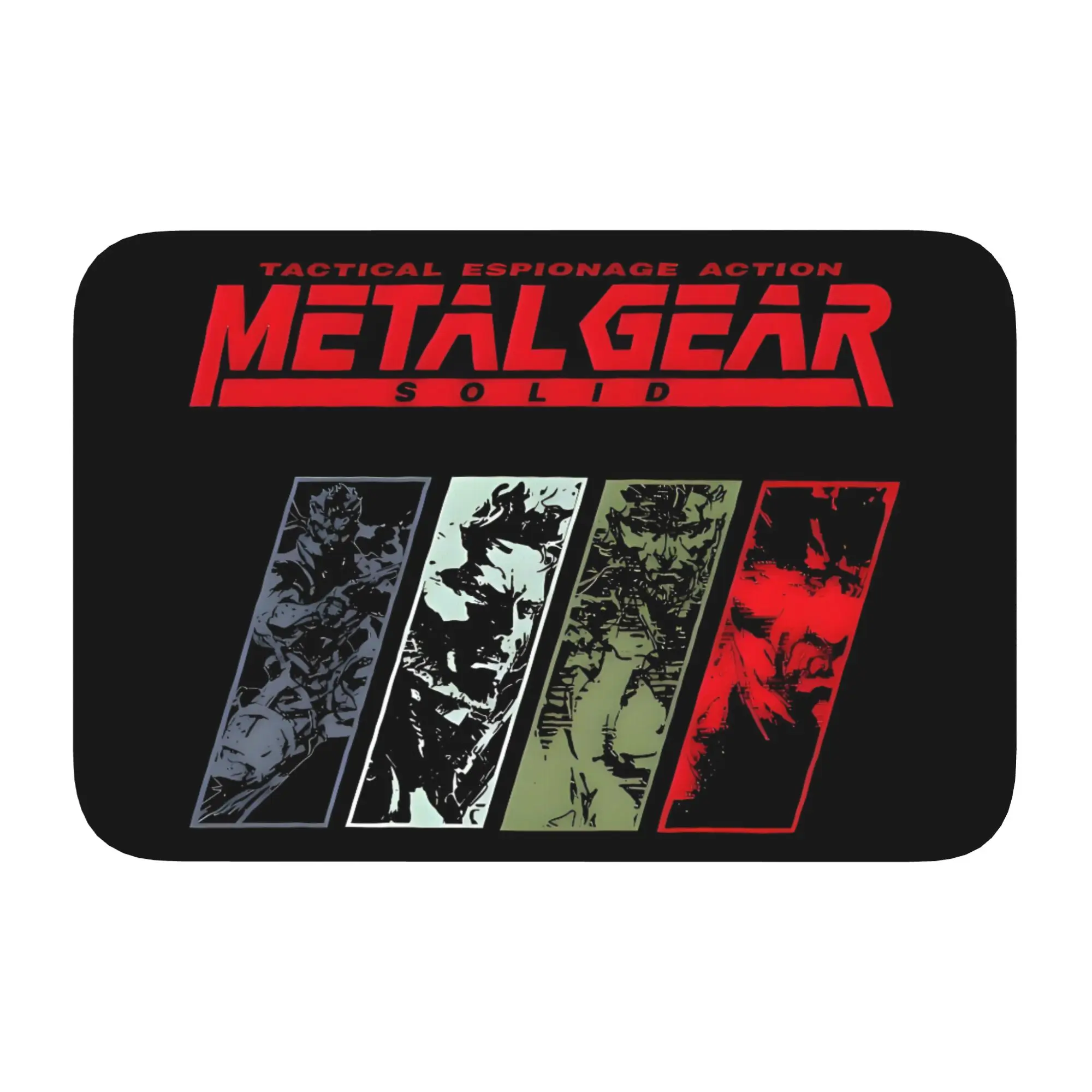 Custom Metal Gear Solid Game  Doormat Anti-Slip Bath Kitchen Mat Toilet Floor Door Entrance Carpet Rug