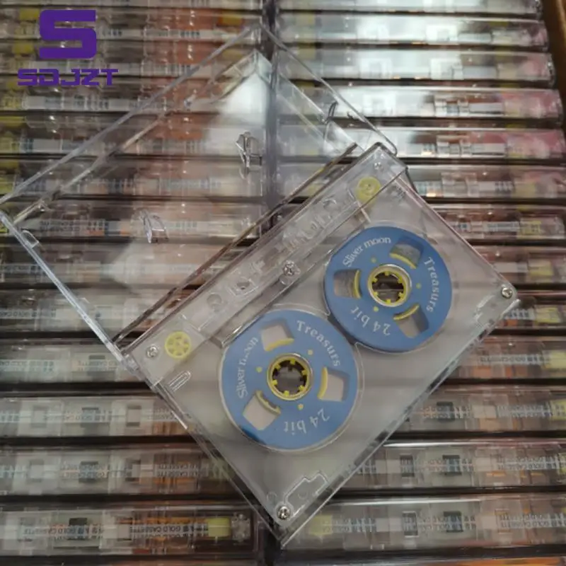 Color Transparent Tape Case Plastic Audio Magnetic Audio Recording Cassette Tape Shell Empty Reel To Reel Cassette(no Tape)