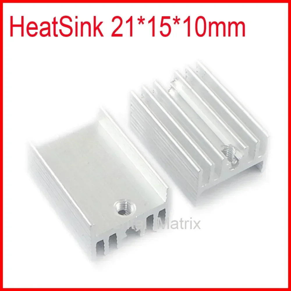 Free Shipping 20pcs HeatSink Heat Sink Radiator 21*15*10mm Small Radiator For TO-220 Triode - Silver