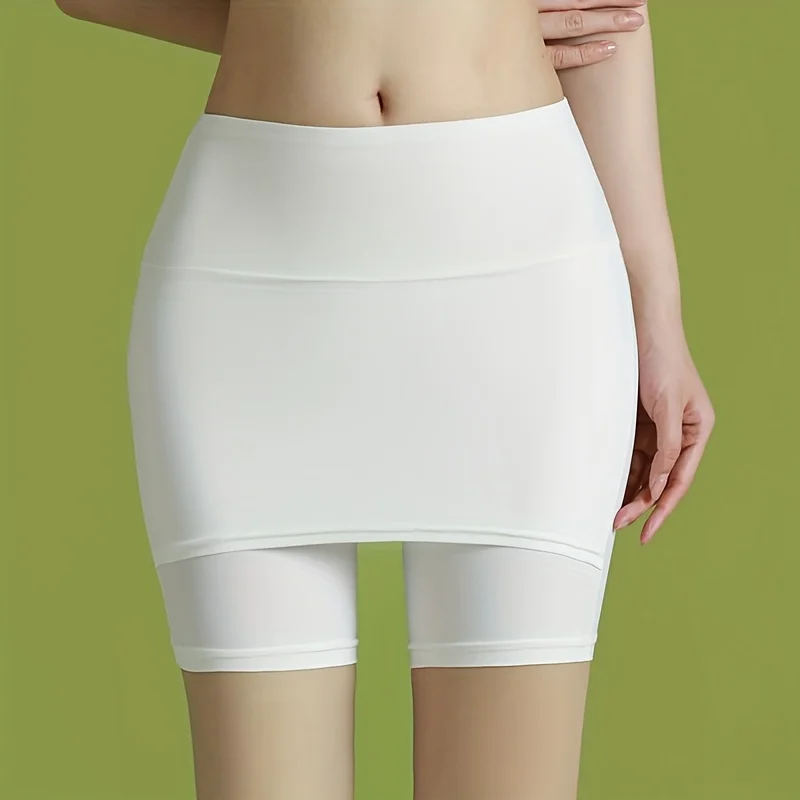1 шт. женские высокоэластичные корректирующие защитные брюки, новые бесшовные двухслойные бесшовные закрывающие промежность