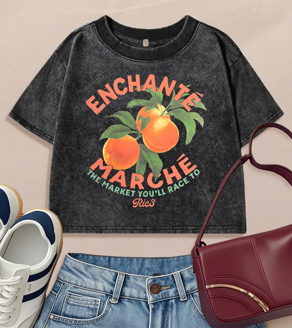 Women'S Fashion Market Size - Enchante Marche Sinaasappelen Markt Prints Vrouwen