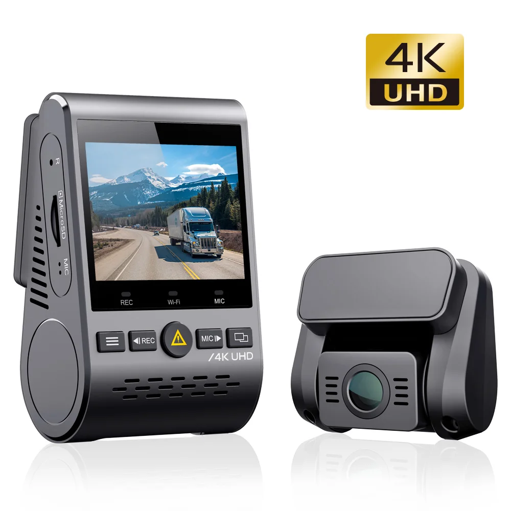 VIOFO A129 Pro Duo דאש מצלמת 4K מול 1080P אחורי מצלמה, 5GHz WiFi GPS, אולטרה HD הכפול רכב DVR, Sony 8MP חיישן, זיהוי תנועה