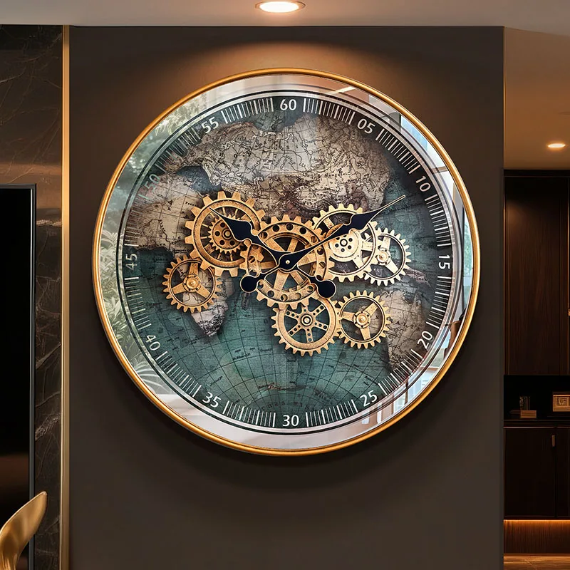 Minimalistische Einfache Wanduhren Quarz Restaurant Runde Geräuschlose Ästhetische Uhr Wand-Ästhetik Inneneinrichtung Heim-Dekoration