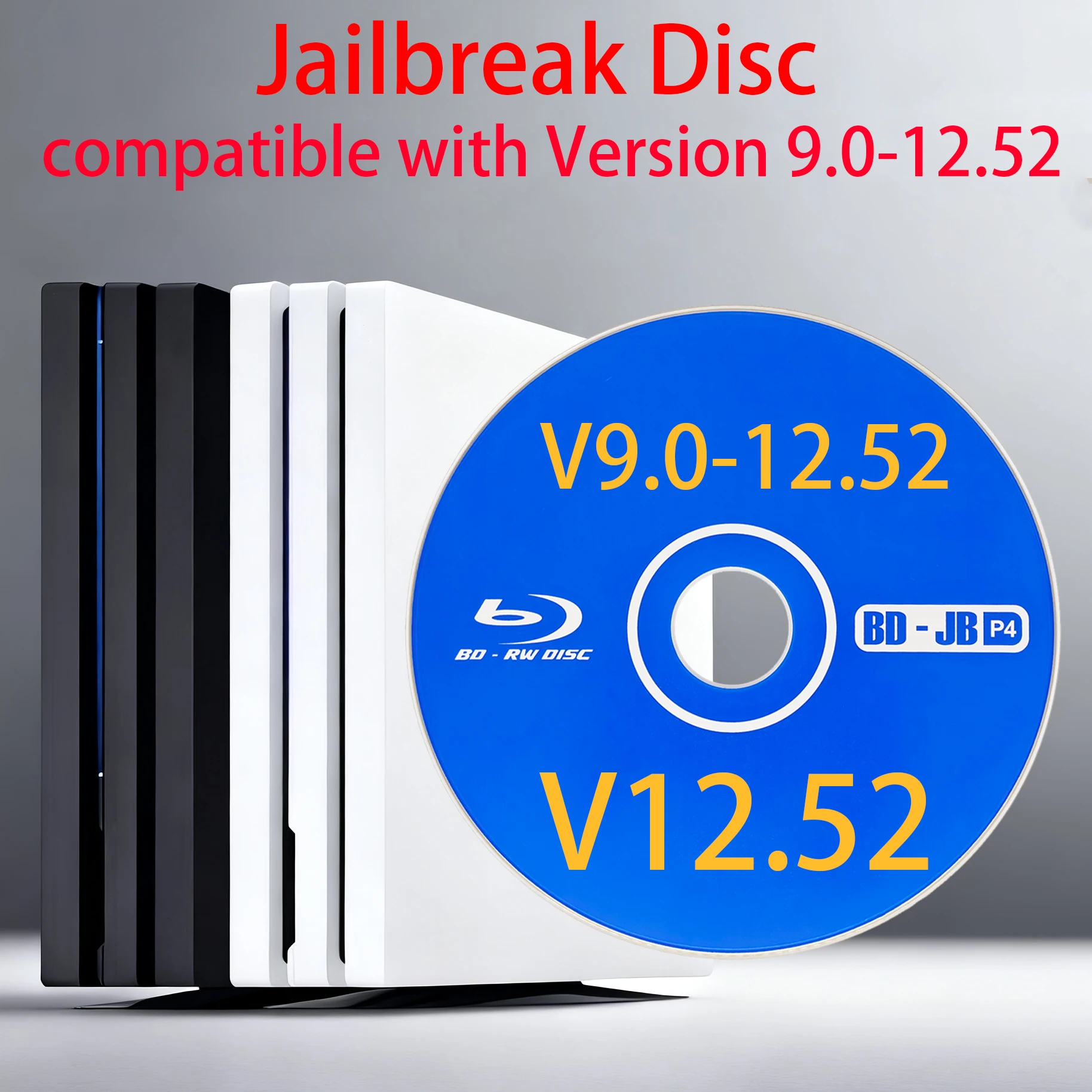 Ultimate PS4 Jailbreak Gold Disc Bootable Eject Payload للبرامج الثابتة 9.0-12.52 ألعاب البيرة والنسخ الاحتياطي الكل في واحد قرص Jailbreak #2