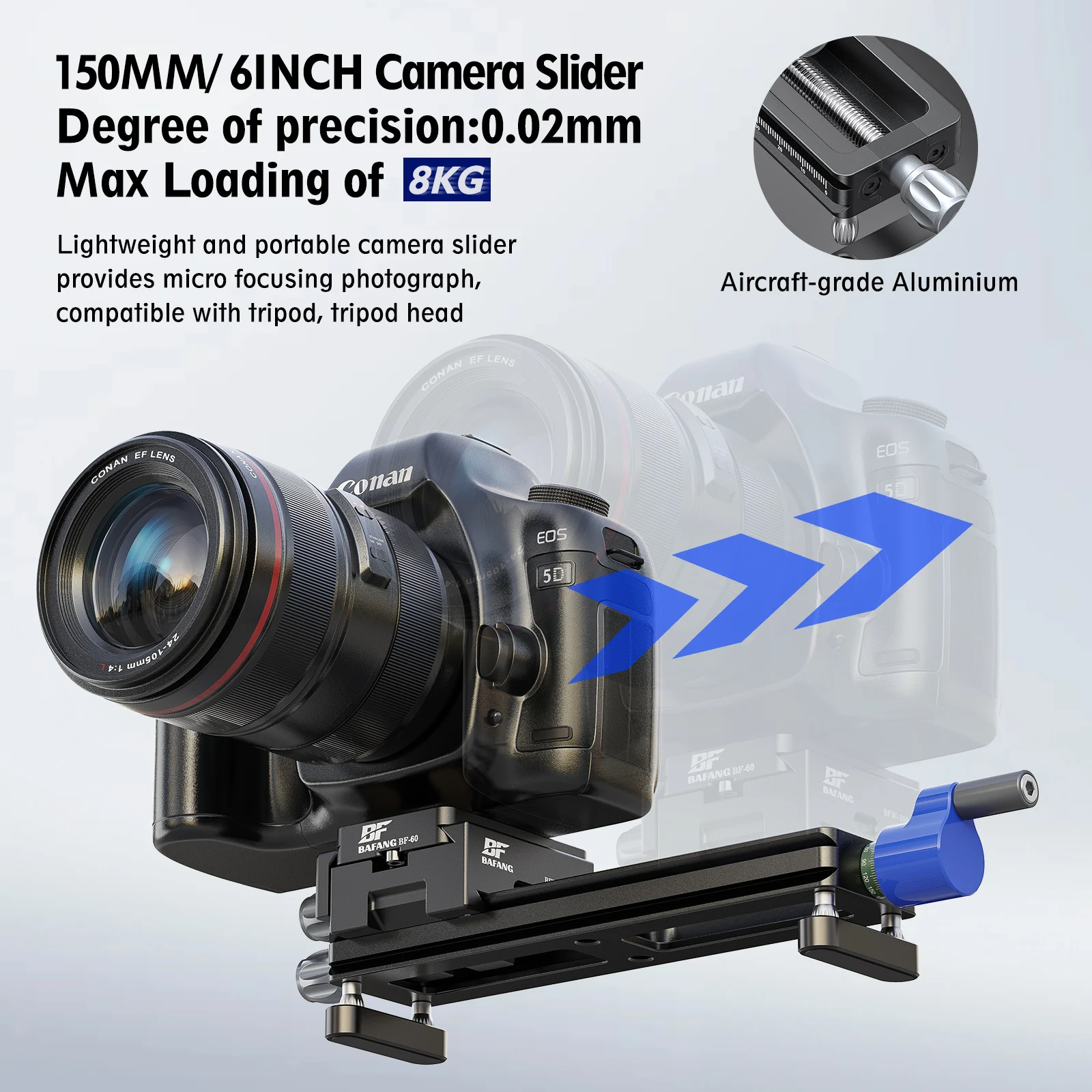 カメラスライダー ドリーレールトラックスライダー 微調整ネジ - Camera Slider Rail のレビューと価格