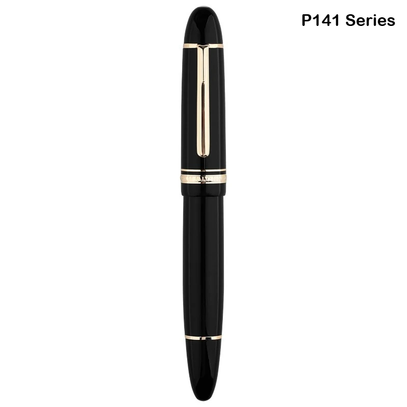 MAJOHN P140 Metal Copper Piston Fountain Pen Transparent Sun Nib Light Resin Body PK X159 9019 Stationery School Supplies image 3