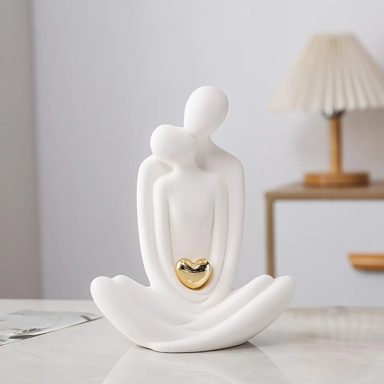 

Скульптуры для пар, подарок на годовщину, украшение, фарфоровая статуя, романтическая для рабочего стола, крытый камин на новоселье, книжная полка